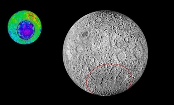 Bilim insanları, Ay’ın Güney Kutbu’ndaki ‘Aitken havzası’ olarak bilinen devasa