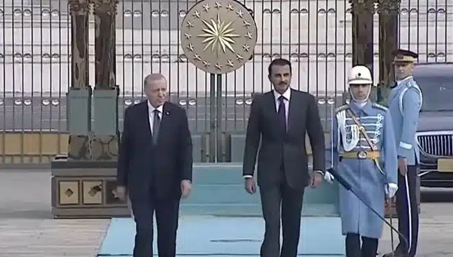Cumhurbaşkanı Recep Tayyip Erdoğan, bugün Katar Emiri Şeyh Temim Bin