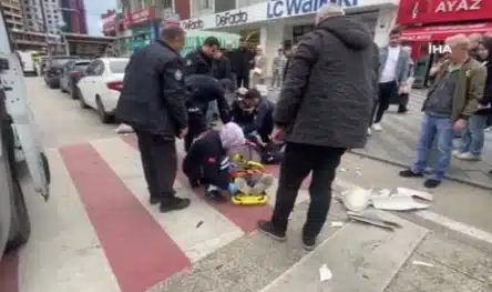 Bursa’da çatıdan kopan boru hastanelik etti!