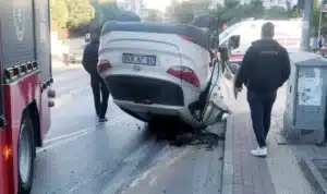 Kaza, Bursa’nın Mudanya ilçesi Engin Adıyaman Caddesi’nde sabah saatlerinde meydana