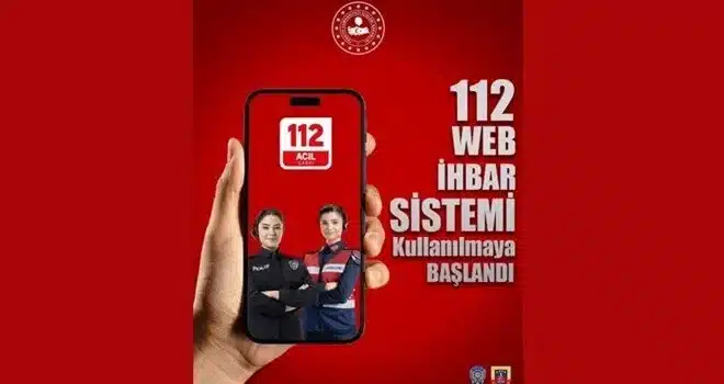 “112 Web İhbar Sistemi” devrede