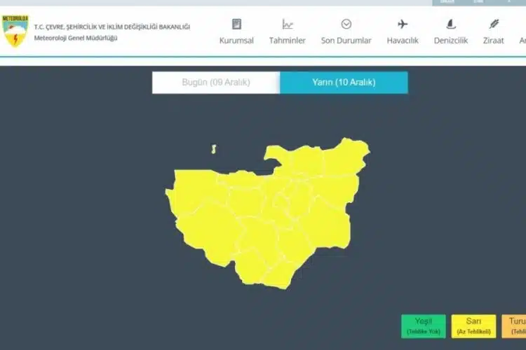 Yarın sabah 10.00’dan başlayıp çarşamba sabah saat 06.00’a kadar sürmesi