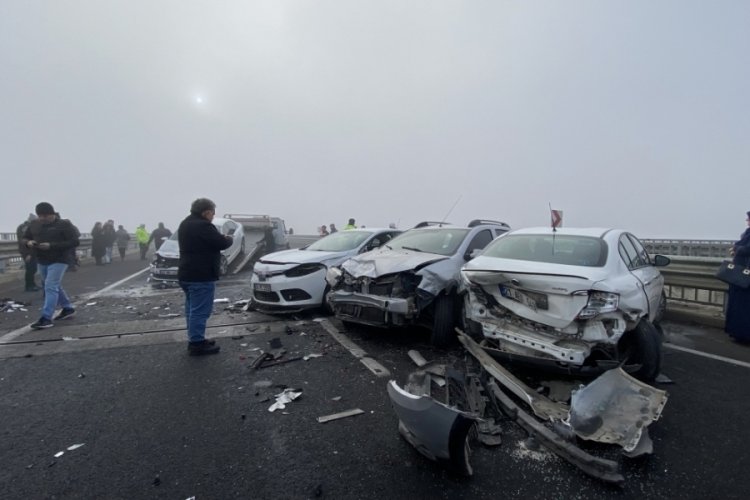 Elazığ yolu üzerine Devegeçidi Köprüsü üzerinde sis nedeniyle 06 FY