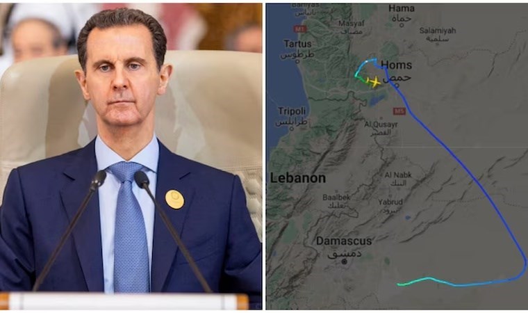 Flightradar internet sitesinin verilerine göre, bir Suriye Hava Yolları uçağı