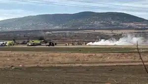 Isparta‘nın Keçiborlu ilçesinde eğitim uçuşunda bulunan askeri helikopterin düşmesi sonucu