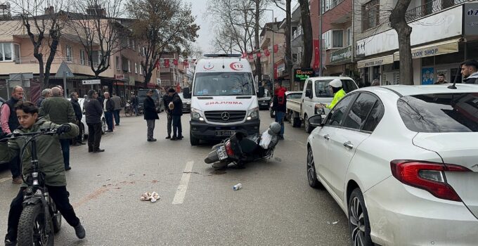 Bursa’da direksiyon hakimiyetini kaybetti, yere düştü!