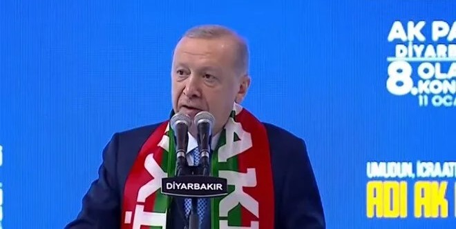 Cumhurbaşkanı Recep Tayyip Erdoğan, AK Parti Diyarbakır Olağan İl Kongresi’nde