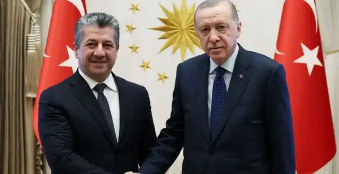 Cumhurbaşkanı Erdoğan, Barzani ile görüştü