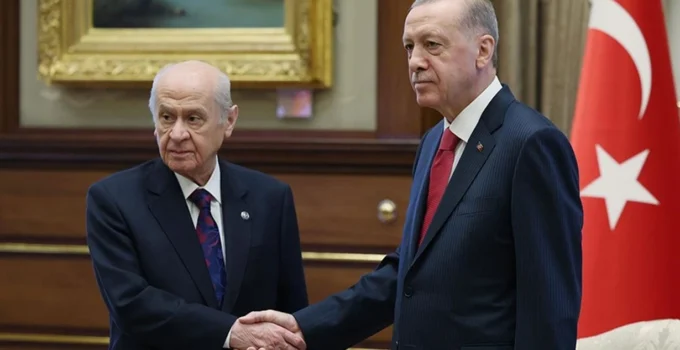 Cumhurbaşkanı Erdoğan ile MHP lideri Bahçeli’nin görüşmesi başladı