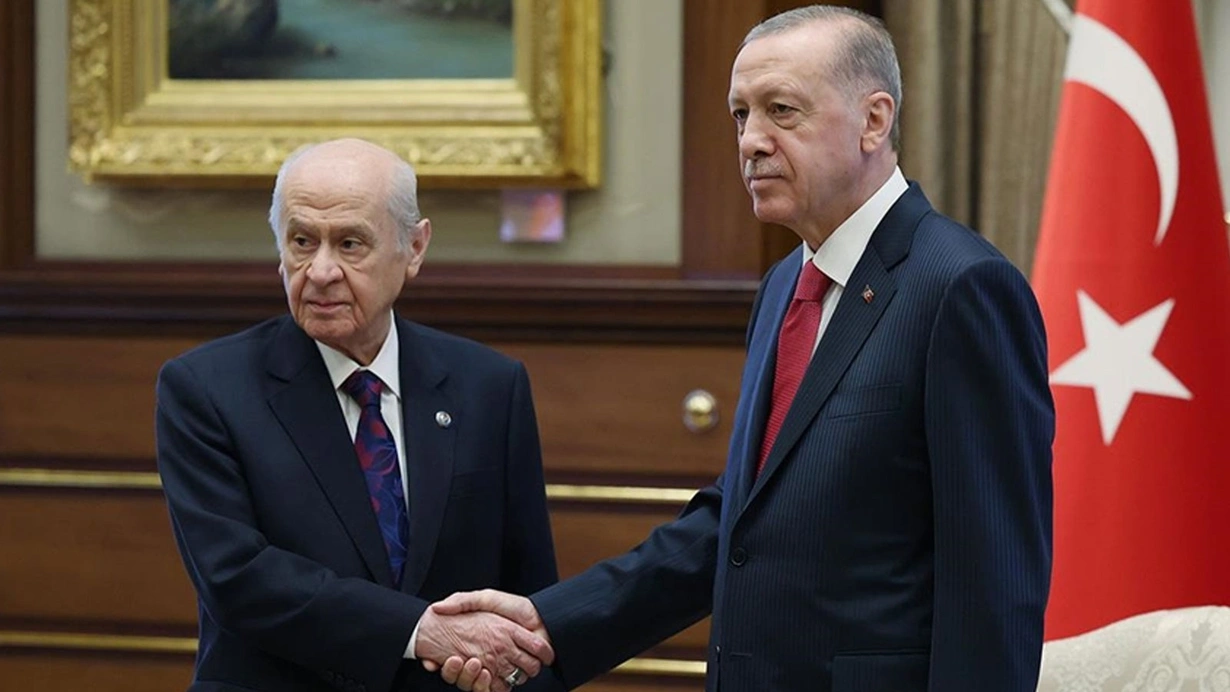 Cumhurbaşkanı Recep Tayyip Erdoğan ile MHP Genel Başkanı Devlet Bahçeli
