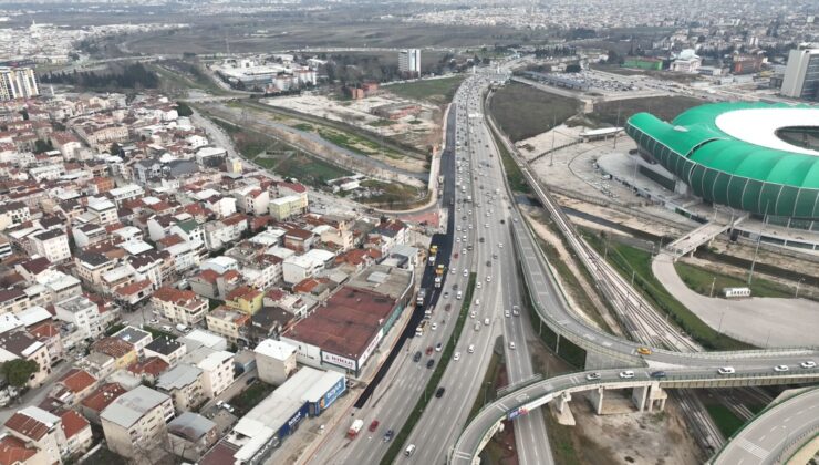 Bursa trafiğini rahatlatacak ilk çalışma tamamlandı!