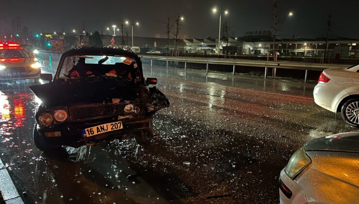 Bursa’da yağış kaza getirdi! 5 yaralı