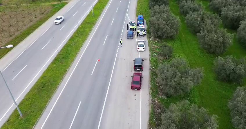 Cumartesi ve Pazar günleri yapılan bu denetimlerde, drone teknolojisi kullanılarak