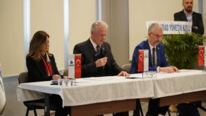 BALKANTÜRKSİAD Yönetim Kurulu Başkanı Fatih Şakir’in ev sahipliğinde düzenlenen genel