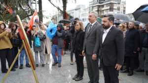 Törende konuşan İl Başkanı Nihat Yeşiltaş, “Çanakkale’de top mermisini sırtlayan
