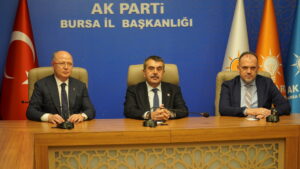 Milli Eğitim Bakanı Yusuf Tekin, bir dizi ziyaret kapsamında Bursa’ya