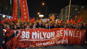 CHP Bursa İl Başkanlığı tarafından yapılan çağrı sonrası FSM Acıbadem