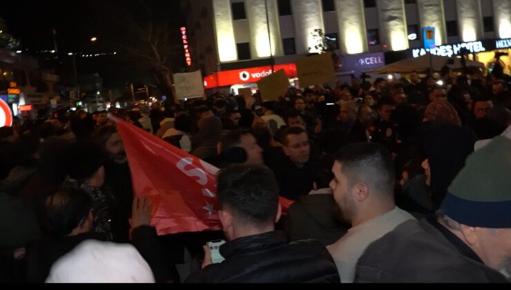 Bursa’da İmamoğlu protestosunda gergin anlar!