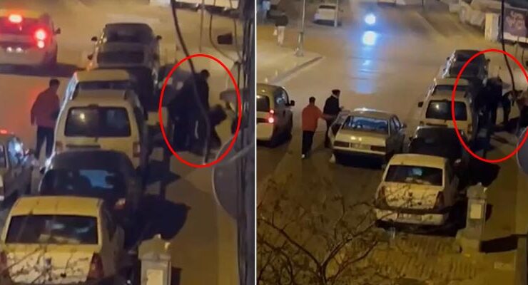 Bursa’da aralarına aldığı kişiyi böyle darp ettiler