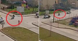 Yaşanan kovalamaca saniye saniye kameraya yansıdı. Polis bir yandan siren