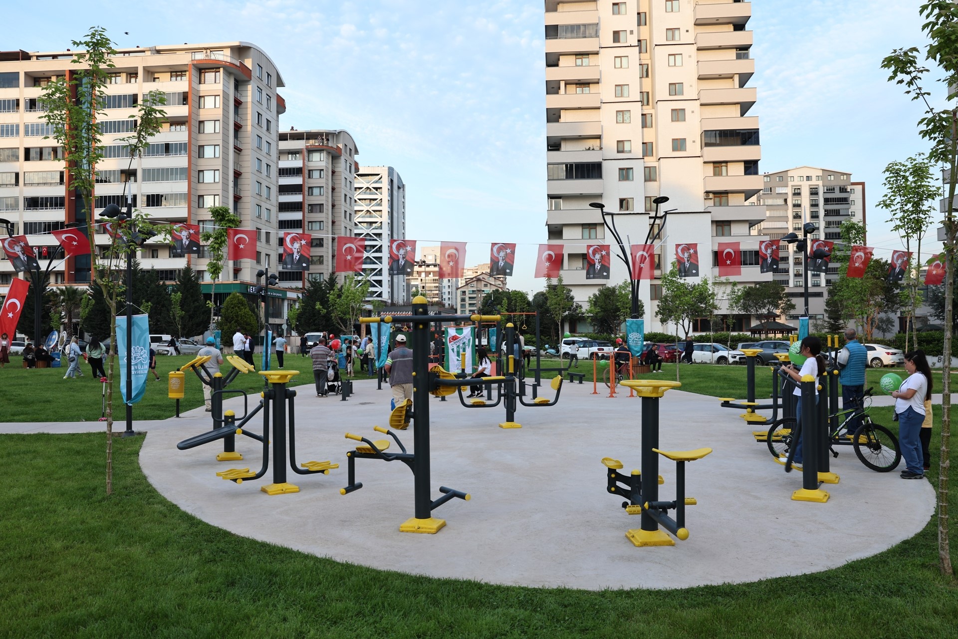 Nilüfer Belediyesi kente yeni bir yeşil alan daha kazandırdı. Yoğun