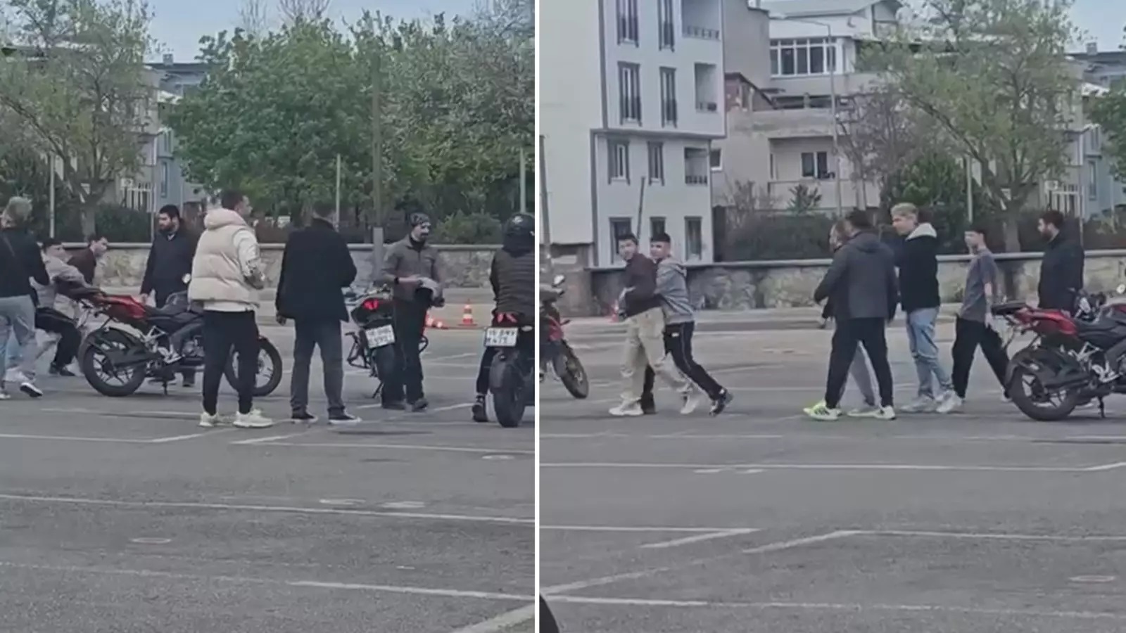 Olay, merkez Osmangazi ilçesi Yunuseli Mahallesi’nde bulunan ehliyet sınavı sahasında