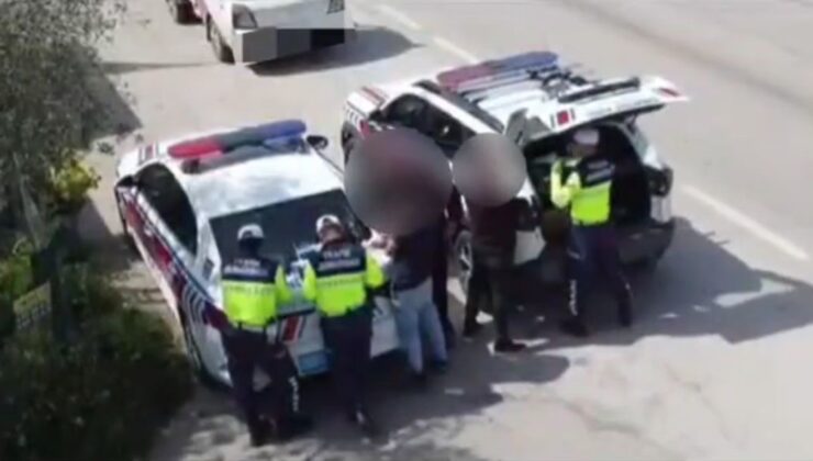 Bursa’da jandarmadan havadan ve karadan denetim