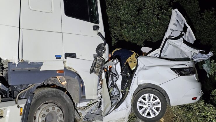 Bursa’da kontrolden TIR ölüm getirdi!