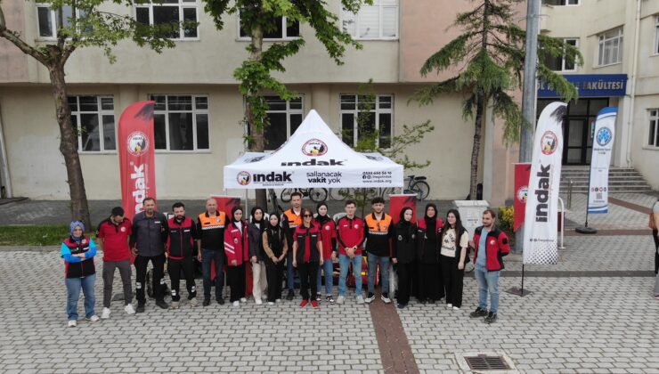 İNDAK’tan İnegöl MYO’da gerçeği aratmayan tatbikat!