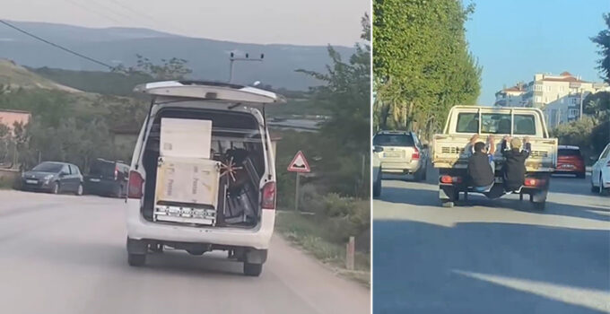 Bursa trafiğinde tehlikeli anlar kameralara yansıdı