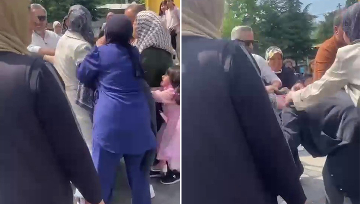 Bursa’da çocukların okuma bayramında veliler birbirine girdi