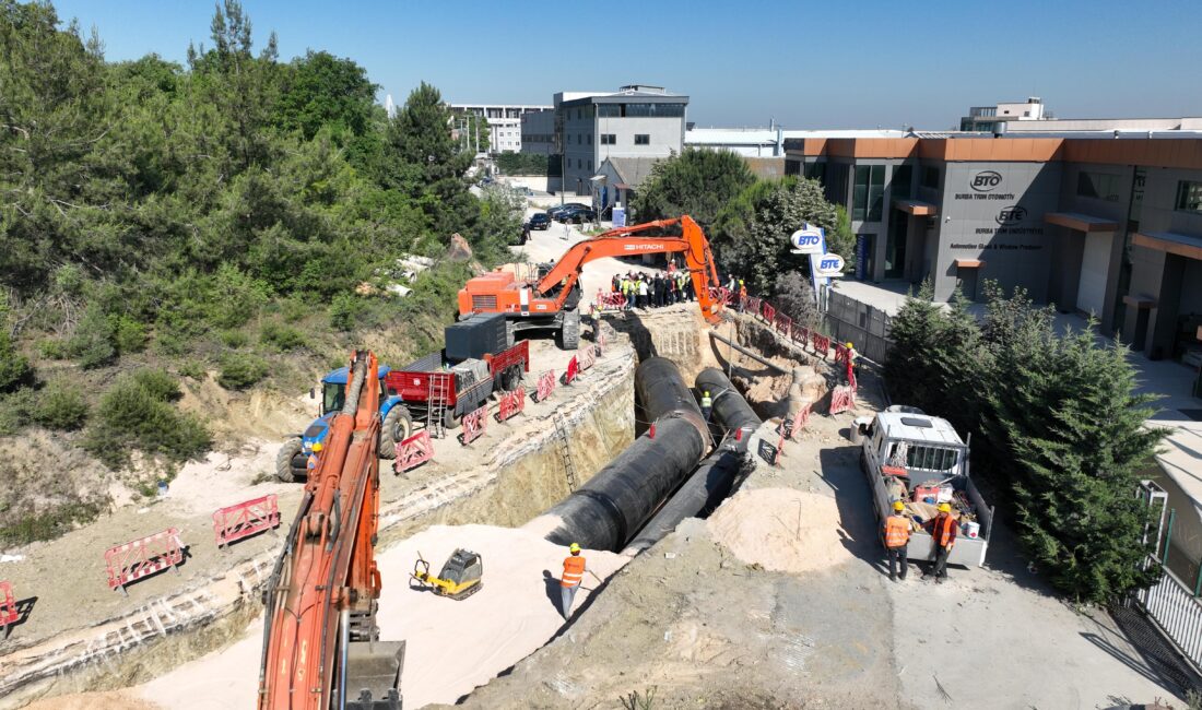 Bursa Büyükşehir Belediye Başkanı Mustafa Bozbey, Çınarcık Barajı isale hattı