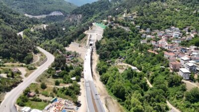Bursa'nın önemli projelerinden biri olan Doğancı Tüneli, Temmuz ayında hizmete