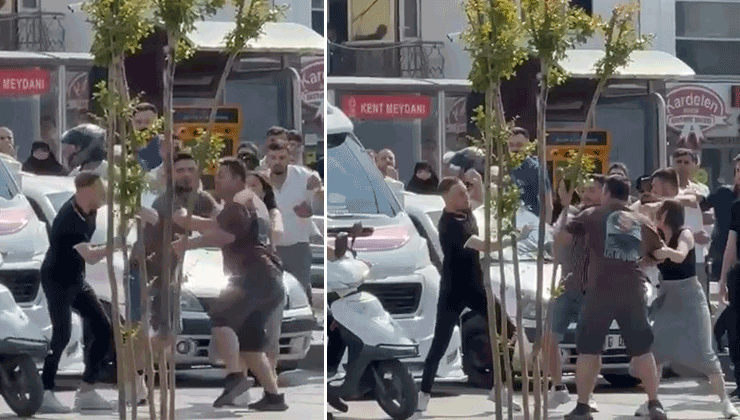 Bursa'da yol verme tartışması sebebiyle tartışan sürücüler, araçlarından inip kavgaya