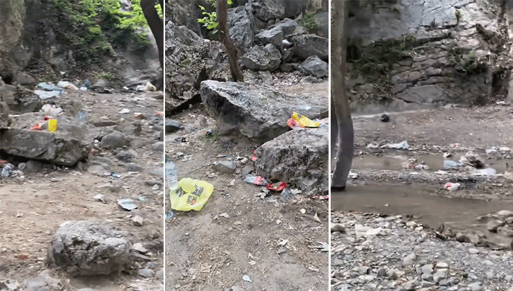 Bursa’nın Kestel ilçesindeki ünüyle herkesin gelip görmek istediği Narlıdere Şelalesi,
