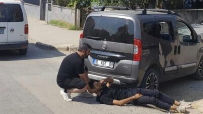 Bursa'nın İnegöl ilçesinde meydana gelen kazada kamyonet ile çarpışan motosikletin