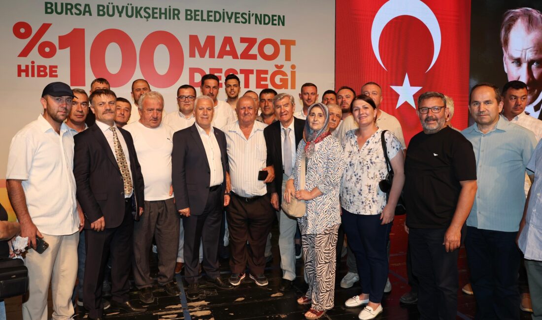 Bursa Büyükşehir Belediyesi tarafından üreticilerin desteklenmesi ve girdi maliyetlerinin azaltılması