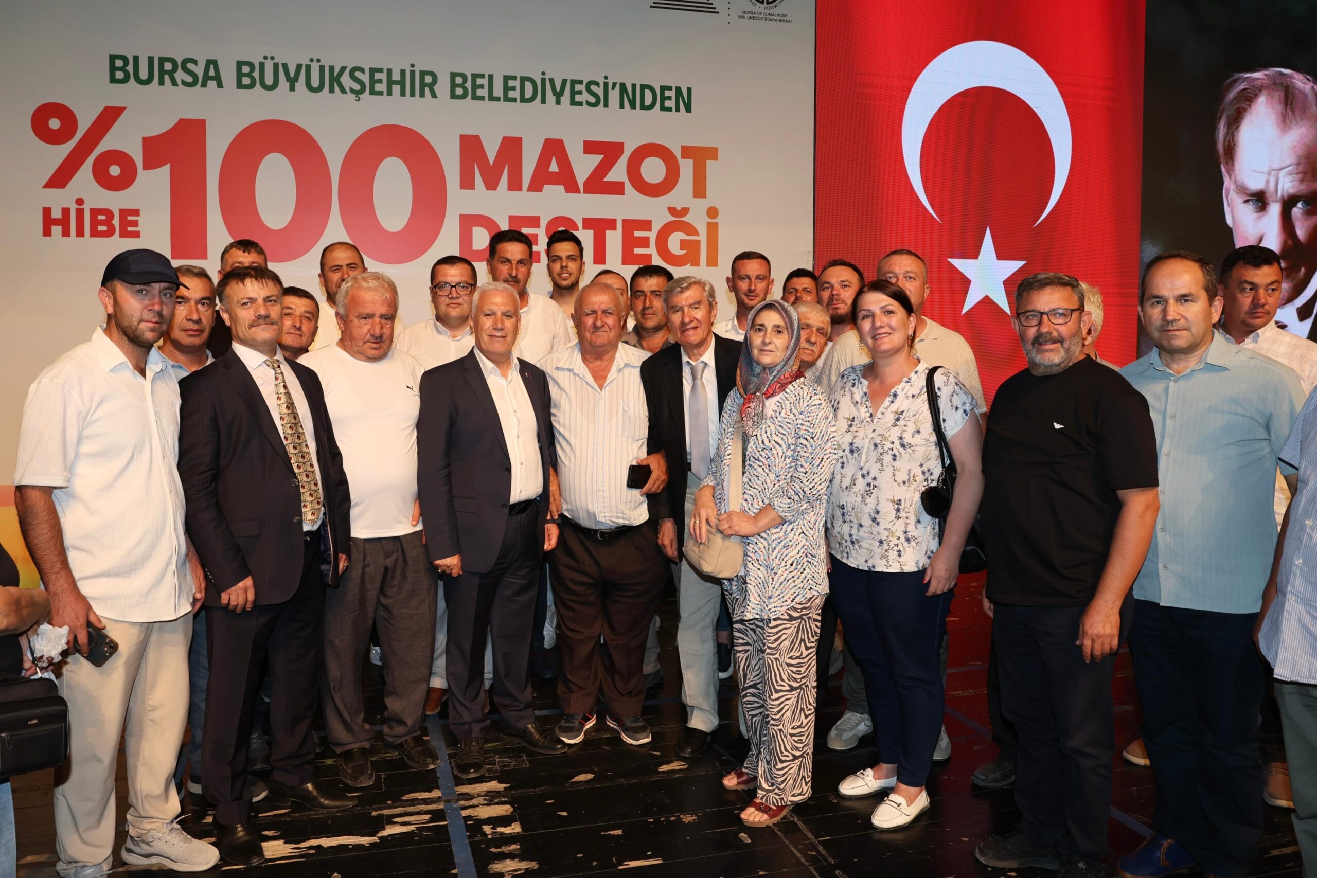 Bursa Büyükşehir Belediyesi tarafından üreticilerin desteklenmesi ve girdi maliyetlerinin azaltılması