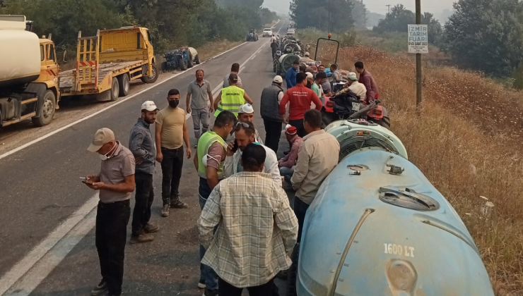 Bilecik’in Osmaneli ilçesinde çıkan orman yangını, şiddetli rüzgarın etkisiyle hızla
