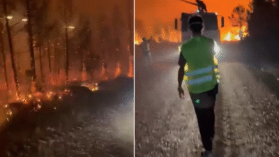 Bursa'nın Harmancık ilçesinde 4 gündür aralıksız yanan ormanlar ve yerleşim