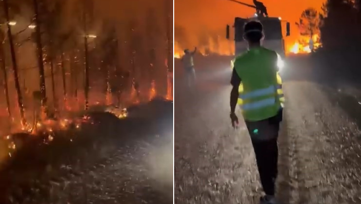 Bursa'nın Harmancık ilçesinde 4 gündür aralıksız yanan ormanlar ve yerleşim