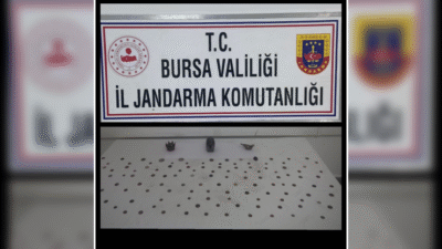 Bursa İl Jandarma komutanlığı ekipleri, Mudanya ilçesine tarihi eser satmaya