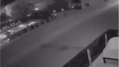 Bursa'nın merkez Nilüfer ilçesinde havai fişek patlatıp yangın çıkaran iki