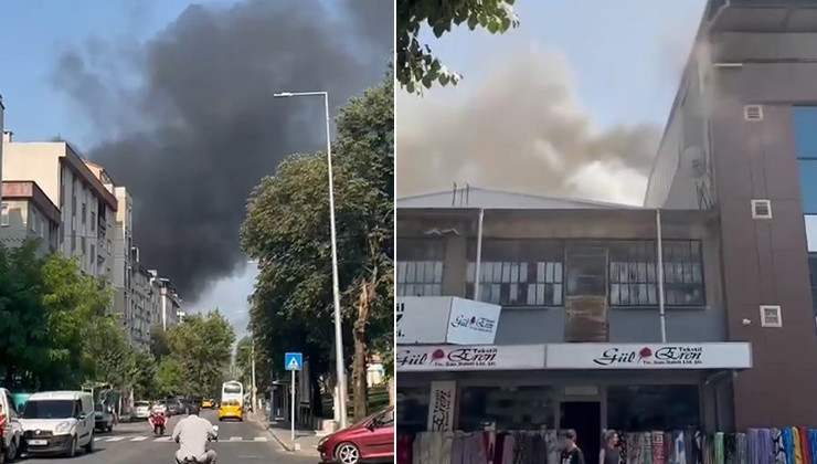 Bursa'nın Yıldırım ilçesinde bir tekstil atölyesinin çatısında yangın çıktı. Atölyenin