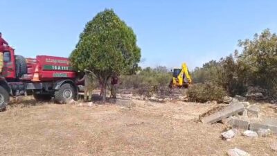 Bursa’nın Nilüfer ilçesi Başköy mevkiinde çıkan orman yangını kontrol altına