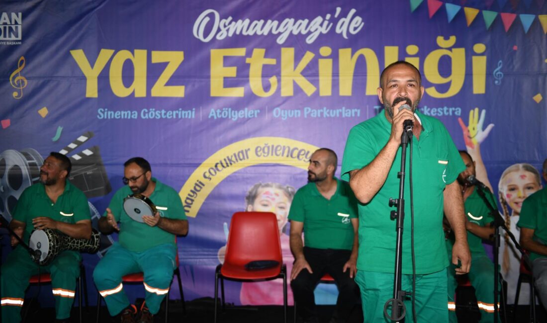 Osmangazi Belediyesi, yaz akşamlarını vatandaşlar için unutulmaz hale getirmeye devam