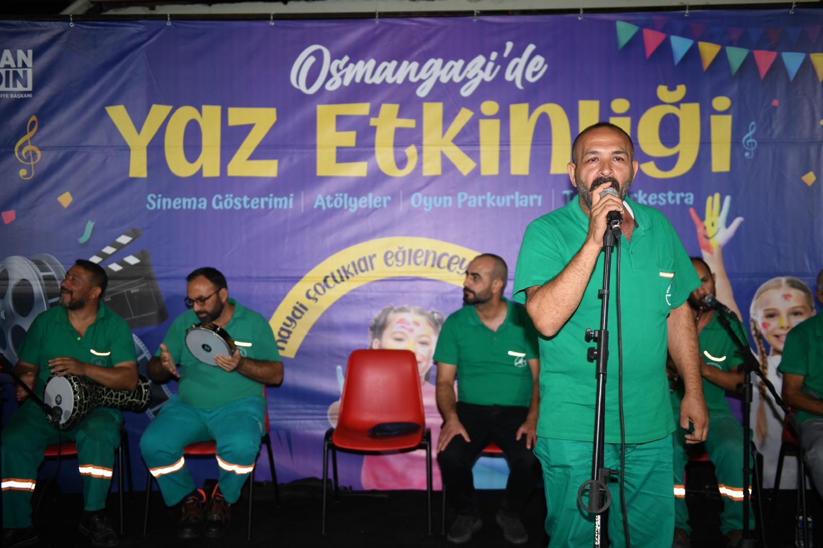 Osmangazi Belediyesi, yaz akşamlarını vatandaşlar için unutulmaz hale getirmeye devam