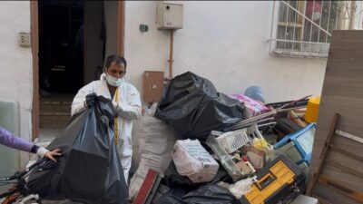 Bursa'nın Yıldırım ilçesinde kötü kokuların yayılması üzerine şikâyet edilen bir