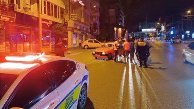 Bursa’da meydana gelen kazada drift yapan otomobile arkasından gelen motosikletli