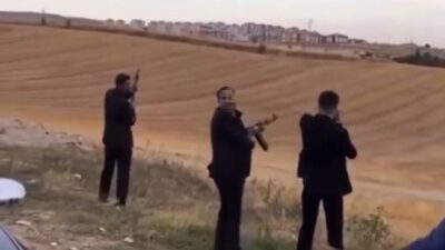 Bursa'nın İnegöl ilçesinde düğün konvoyunda havaya ateş açan 4 kişi